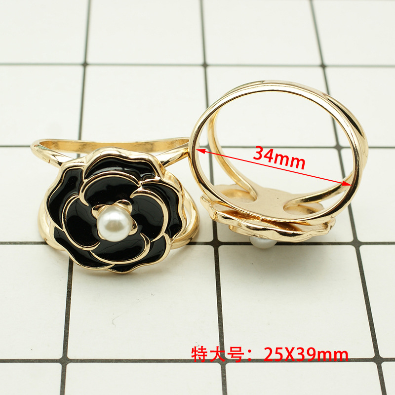 Picture of South Korea multi-functional scarf buckle high-grade Pearl fashion new Camellia windbreaker belt buckle high-end jewelry wholesale