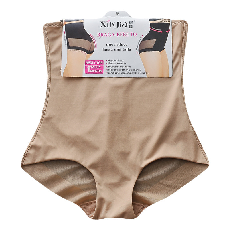 Picture of Cross-border Amazon Thin Ice Silk Mesh Breathable High Waist Belly Pants Tight-fitting Waist Slimming Body-shaping Panties