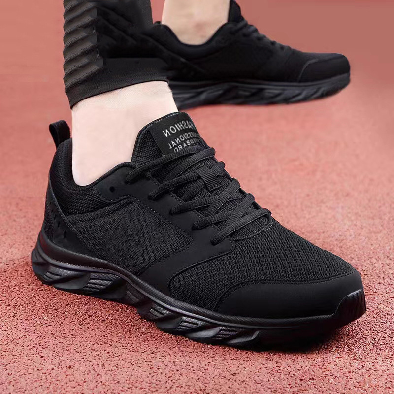 Men's summer new running shoes, breathable mesh travel shoes, men's casual shoes, cross-border plus-size sports shoes
