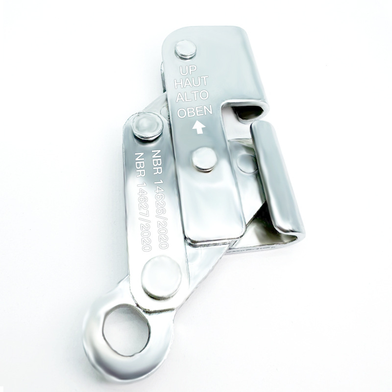 Picture of Outdoor high-altitude steel wire rope rock climbing self-locking device high-altitude operation rope anti-falling steel lock falling device slider equipment