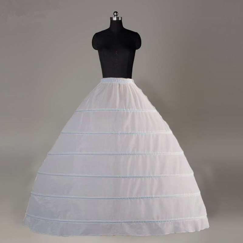 Picture of [Manufacturer Wholesale] Foreign Trade Six-Steel Enlarged Bustle Wedding Dress Tutu Performance Clothing Gauzeless Elastic Waist Tethered Petticoat