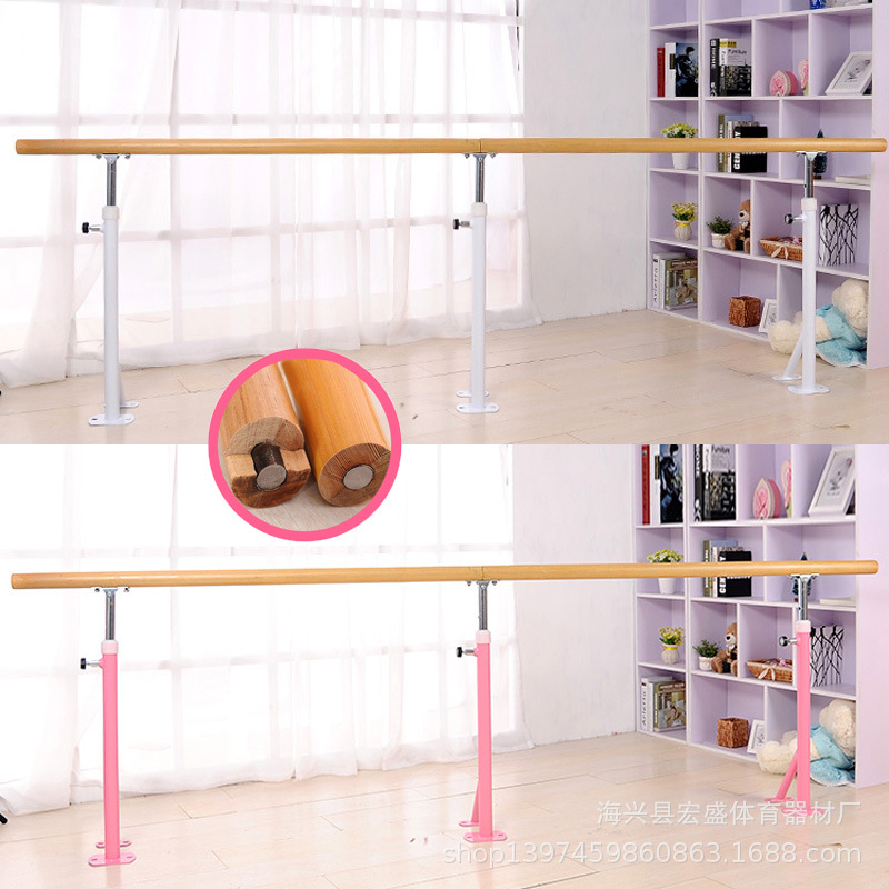 Picture of Wholesale floor-to-floor fixed dance bar dance room classroom children's practice bar dry adjustable lifting and pressing leg bar