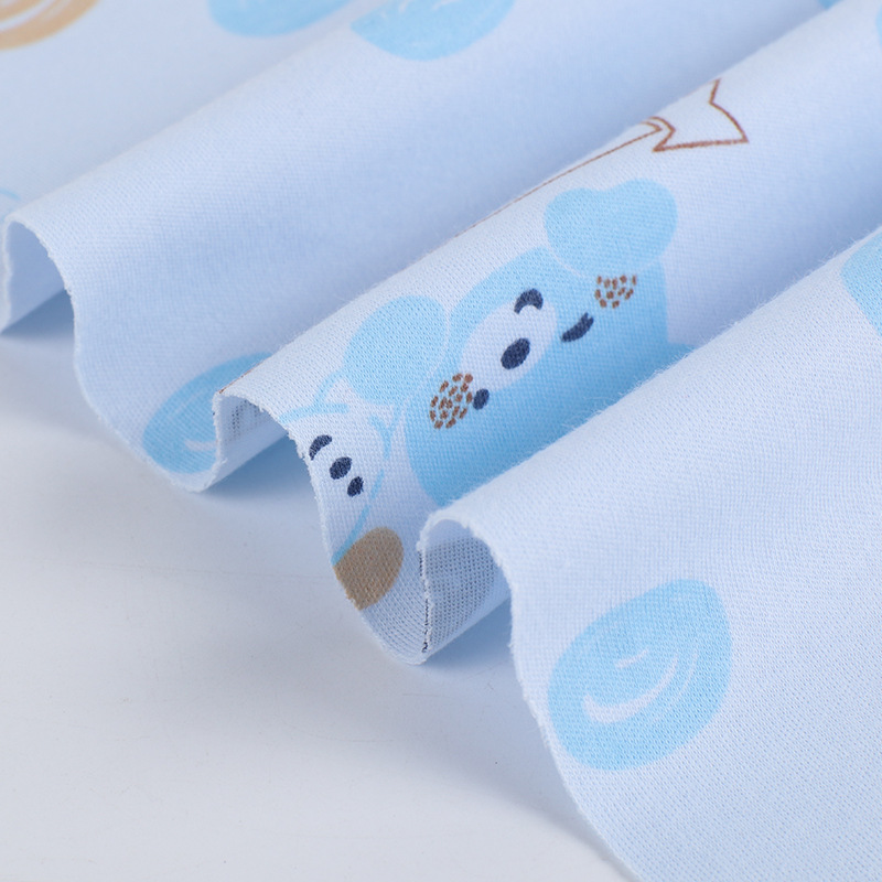 Picture of 40S cotton combed cotton wool printed double-sided printed knitted fabric home clothes sleeping bag underwear baby fabric