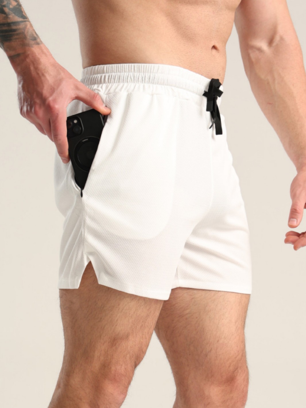 2025 Summer Cross-Border Fitness Sports Shorts Men's Quick-Dry Zipper Pocket Basketball Shorts Casual Beach Shorts