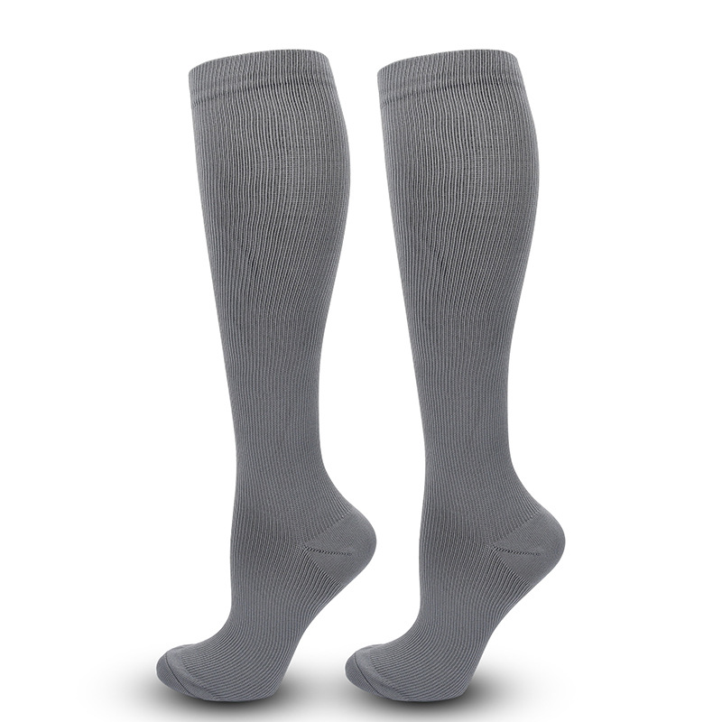 Picture of Solid Color Sports Compression Socks Anti-flexure Compression Socks Running Stretch Socks Suitable for Nurse Wrap Calf