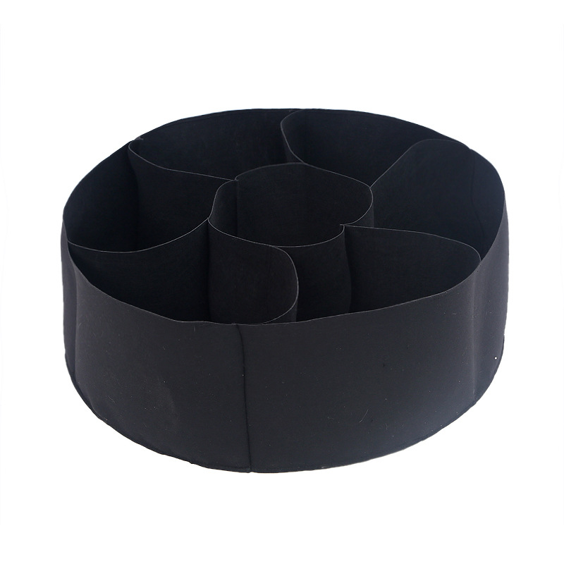 Picture of Cross-Border Manufacturer Felt Multi-Compartment Planting Bags, Four-Compartment and Eight-Compartment Planting Bags, Felt Eight-Compartment Planting Buckets, Nursery Beds