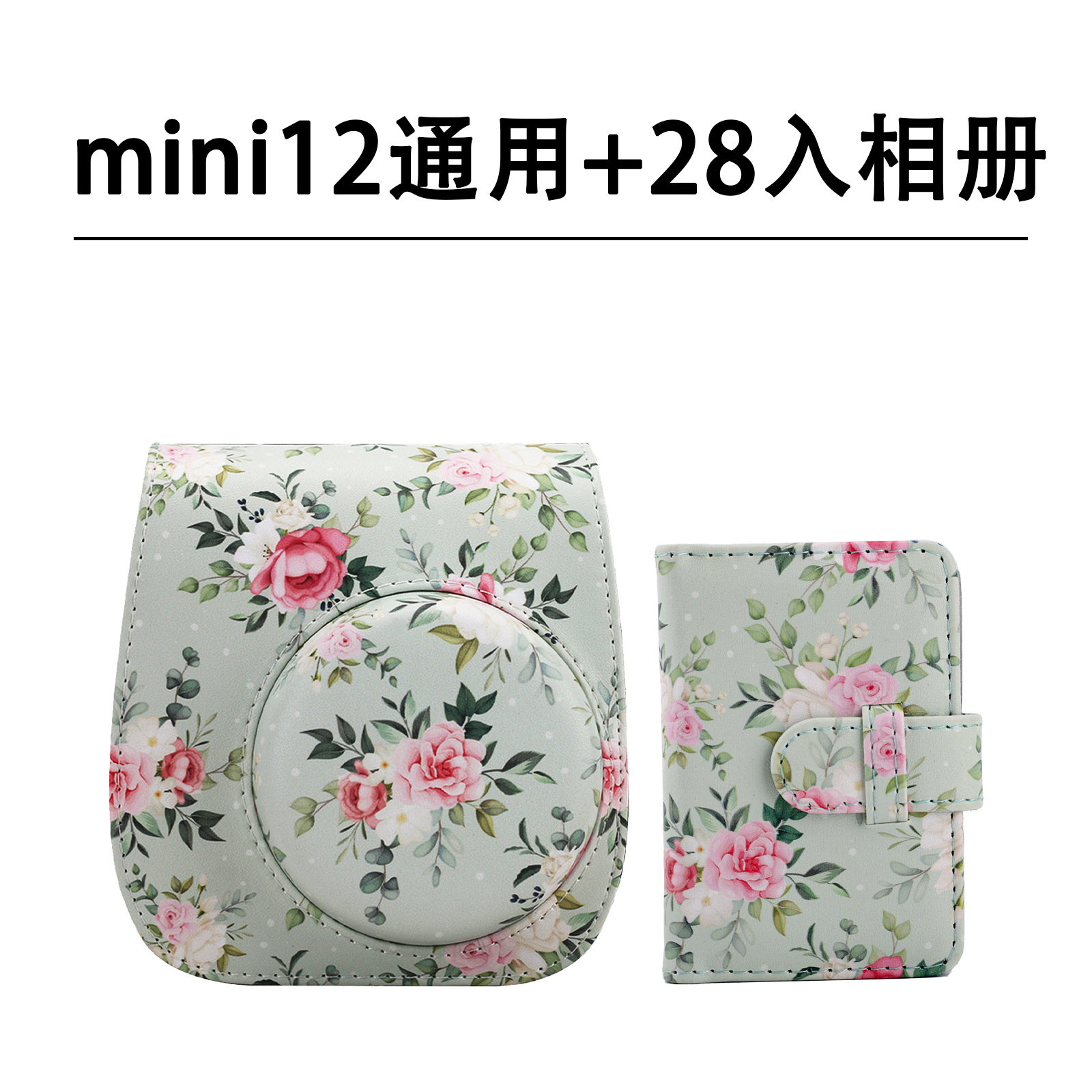 Picture of Fuji clapper mini8/9/11/12 3 inch photo album camera bag suit cartoon cute canvas messenger bag