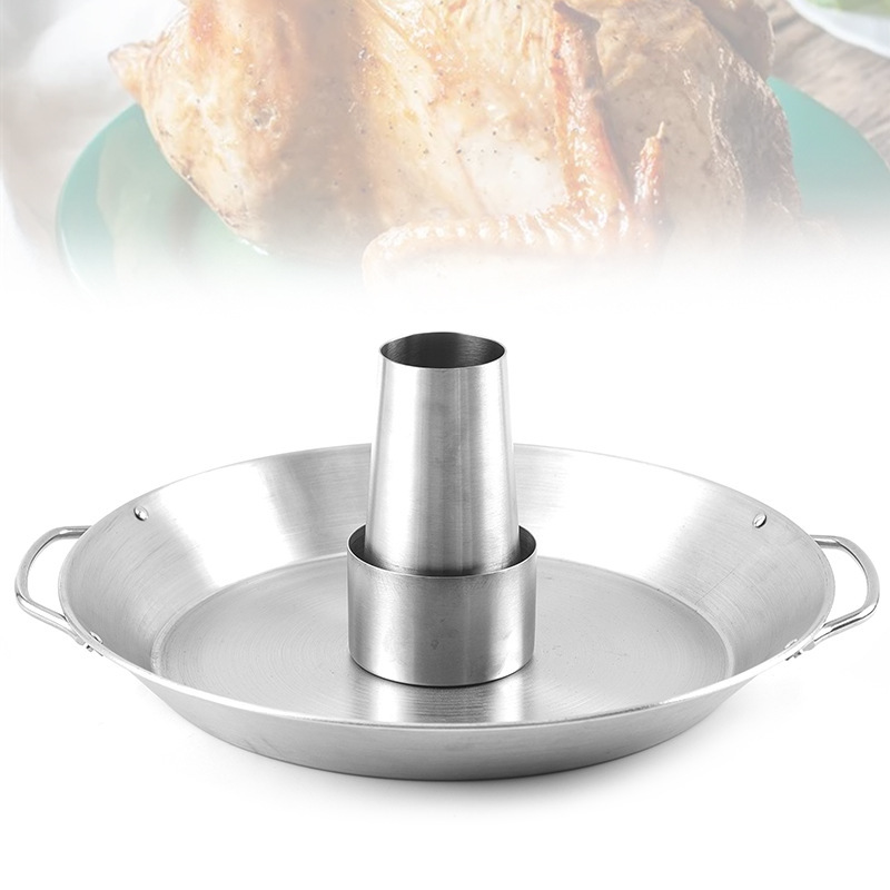 Stainless steel roast chicken rack Turkey rack barbecue plate barbecue grill roast chicken plate barbecue tools in stock