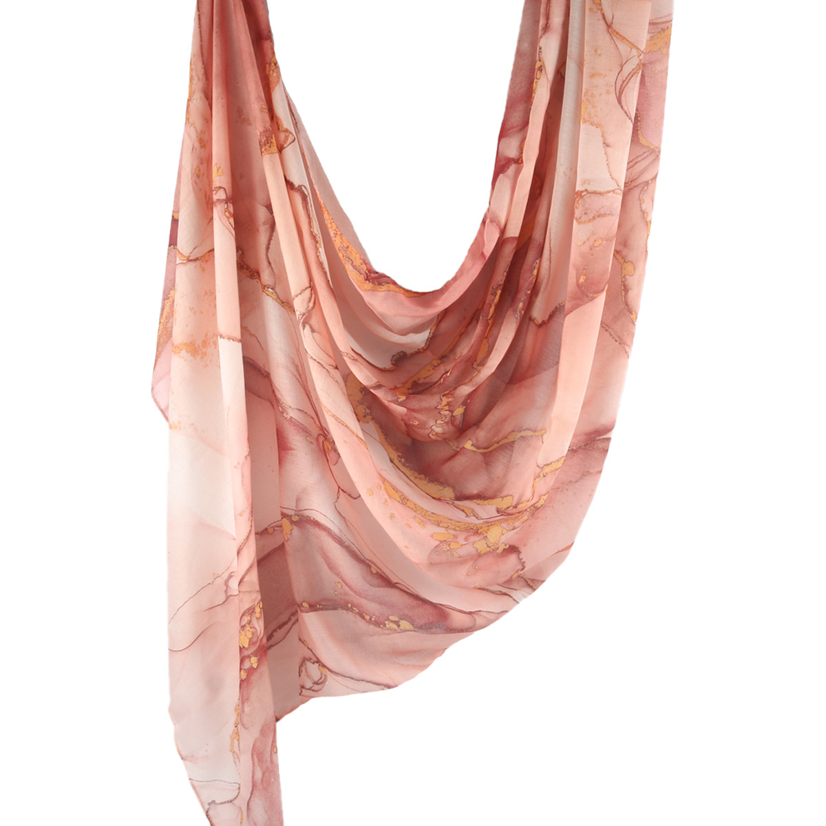Picture of Best-Selling Watercolor Tie-Dye Cotton Scarf Arabian Satin Polyester Long Scarf Turkish Middle Eastern Scarf