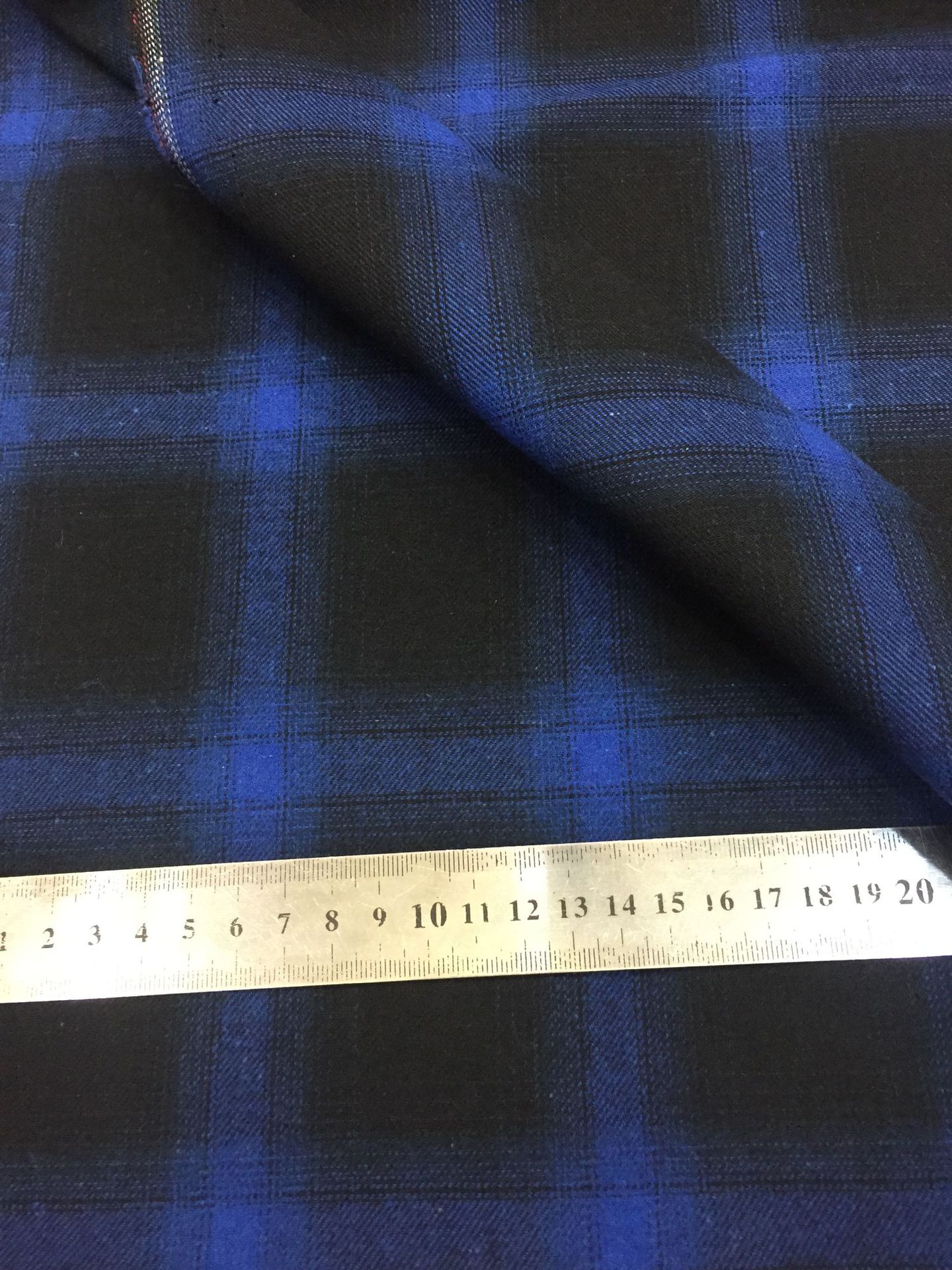 Picture of Autumn new twill sanding shirt fabric yarn-dyed plaid children's clothing men's shirt fabric