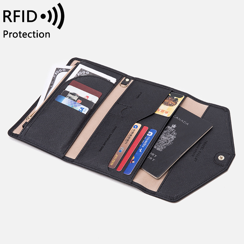 Picture of Cross-Border Passport Bag for Women 2023 New Rfid Multi-Functional Ticket Document Bag for Men and Women Overseas Travel Passport Holder