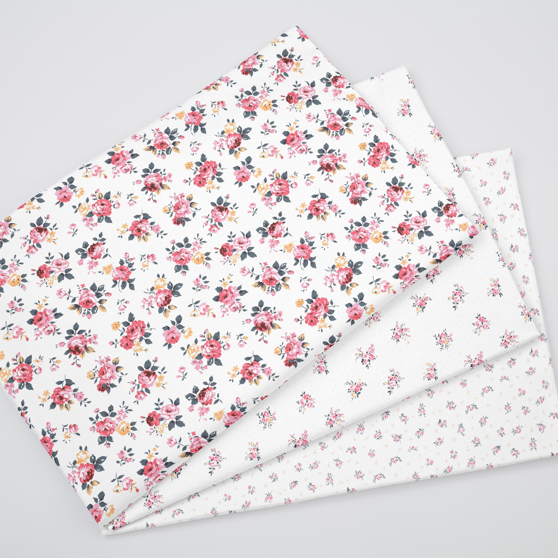 Wholesale Supply of 133*72 Twill Printed Fabric Cartoon Flower 40 Count Cotton Fabric 1.6m Width