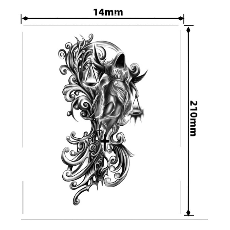 Children's cartoon flower arm sticker half arm full arm pink pig funny cross-border Henna creative color tattoo sticker wholesale