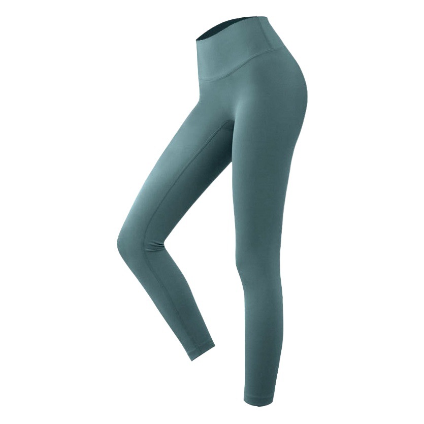 New Naked Sense No Embarrassment Line High Waist Hip Lifting Yoga Pants Women's European and American Sports Hip Lifting Peach Tight Pants Yoga Pants