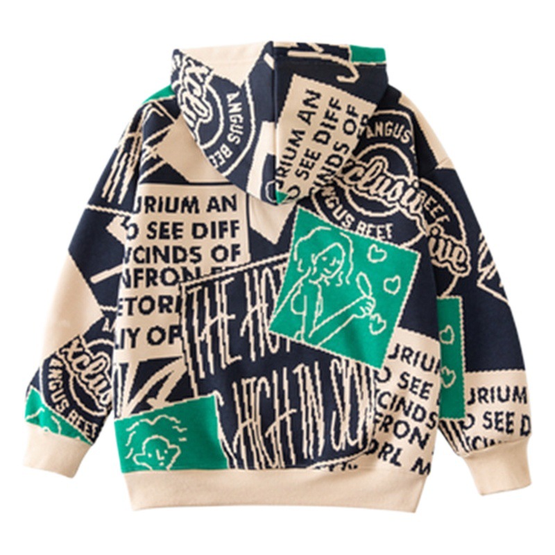 Children's Wear Boys' Spring Wear 2025 New Korean Style Spring Long Sleeve Hooded Sweat Children's Spring Fashionable suit
