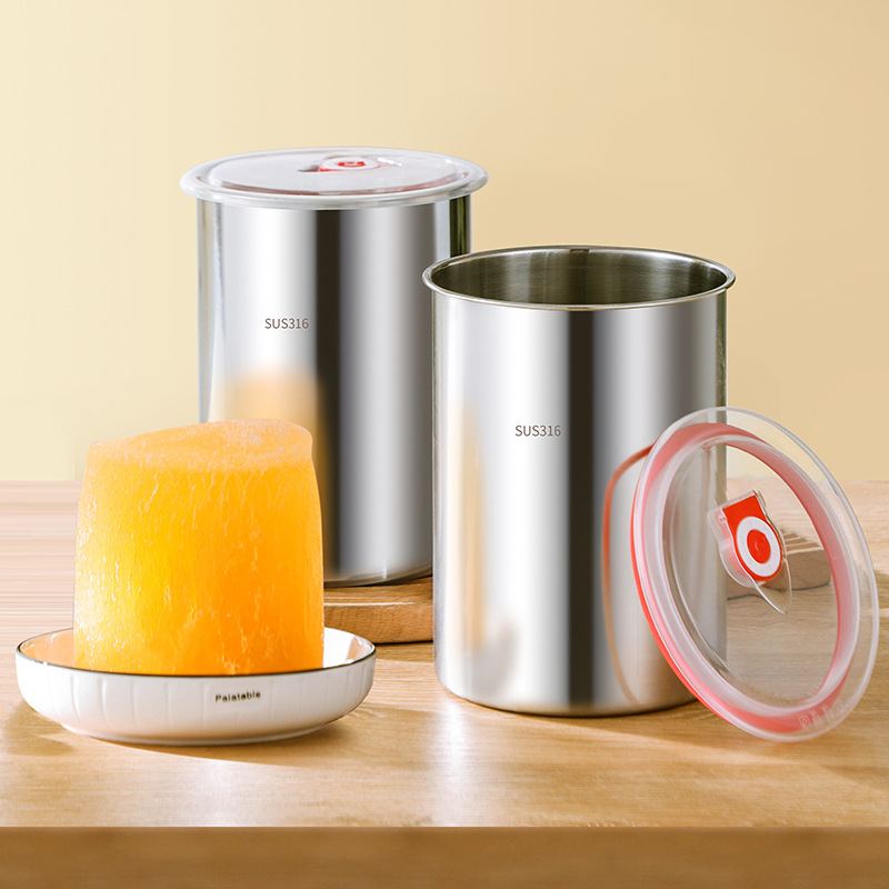 Picture of Special bucket for cotton ice brick thickened stainless steel ice shaving machine snow powder bucket commercial stall cold icicle round mold