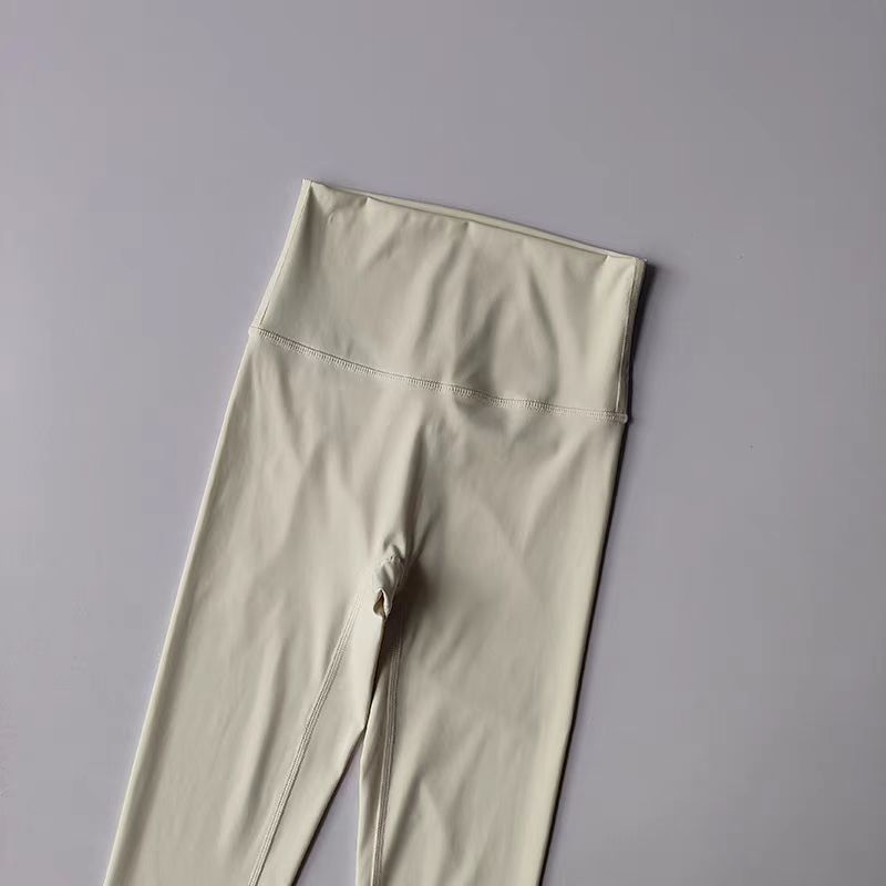 Picture of No Embarrassment Line Yoga Trousers Naked High Waist Sports Tights Quick-drying Breathable Running Fitness Training Leggings