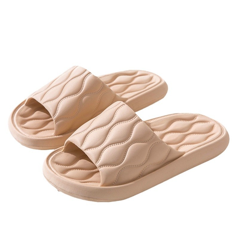 Picture of Slip-on Slippers Men's Summer Household Indoor Thick Bottom Non-slip Bathroom Bathing Slippers Women's Soft Bottom Slippers