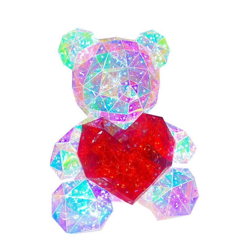 Picture of Birthday Gift for Girls to Send Girlfriend Creative Magic Luminous Bear Doll Girls Rabbit 520 Valentine's Day Gift