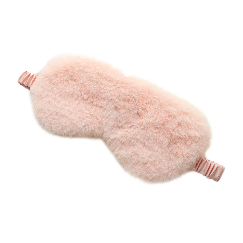 Picture of Rabbit Fur Blackout Sleep Eye Mask, Breathable, Skin-Friendly Plush Eye Mask, Autumn and Winter Ice Pack Style, Cute Home Eye Mask Wholesale