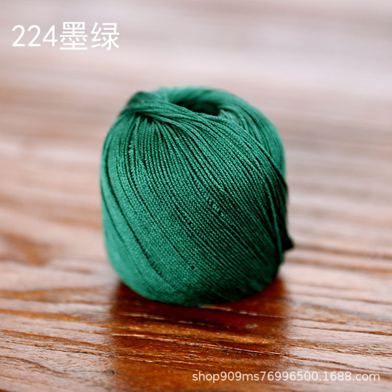 Picture of Snow Feir No. 8 Pearl Lace (10g Pack) Micro Crocheted Wool Silk Light Spring and Summer Cotton Crochet