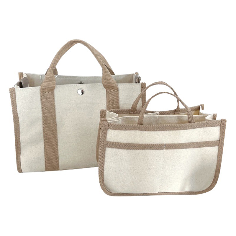 Korean ins tote mummy bag portable crossbody baby bag multi-functional handbag canvas bag