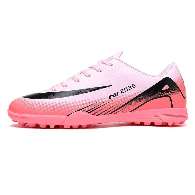 Cross-border new low-top boys and girls shoes love match soccer boots spikes and broken nails outdoor sports soccer shoes wholesale