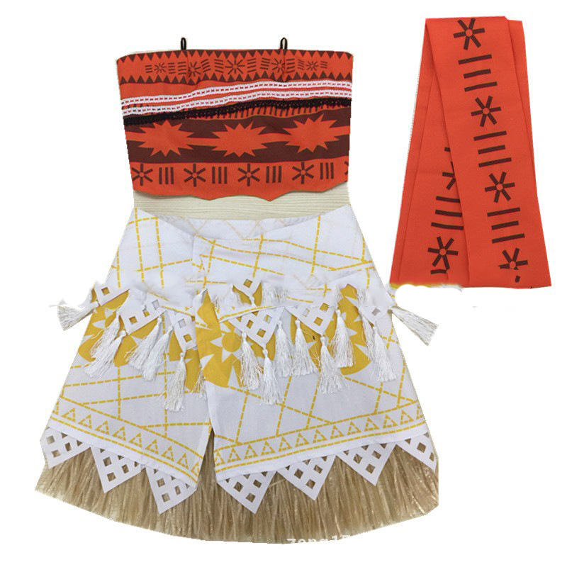 Picture of Moana Moana Moana cosplay Maui Children's Women's Clothes Children's Clothes Princess Clothes
