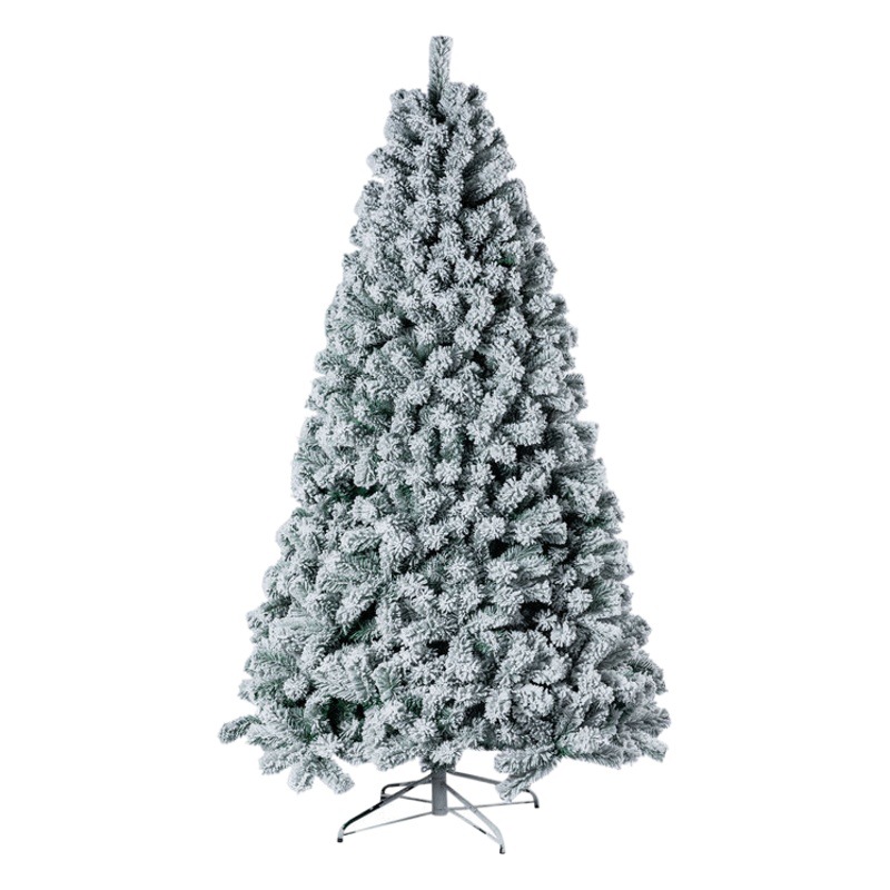 2022 new automatic Christmas tree PVC flocking Christmas tree Christmas snowflake decorative tree falling snow tree manufacturers