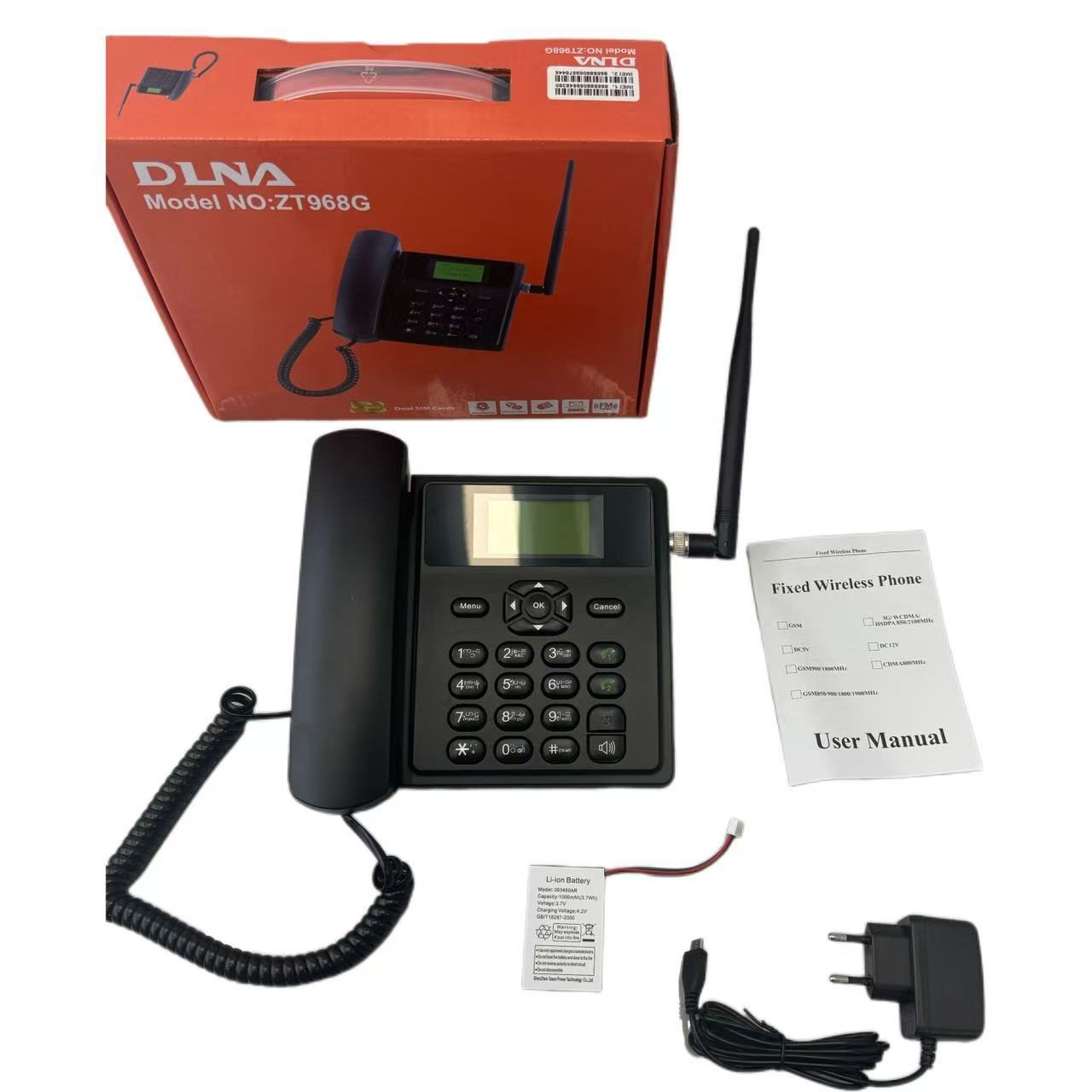 2G/3G Gsm Wireless Card Phone Sim Dual Card Office Home Fixed Line Fm Landline Foreign Trade