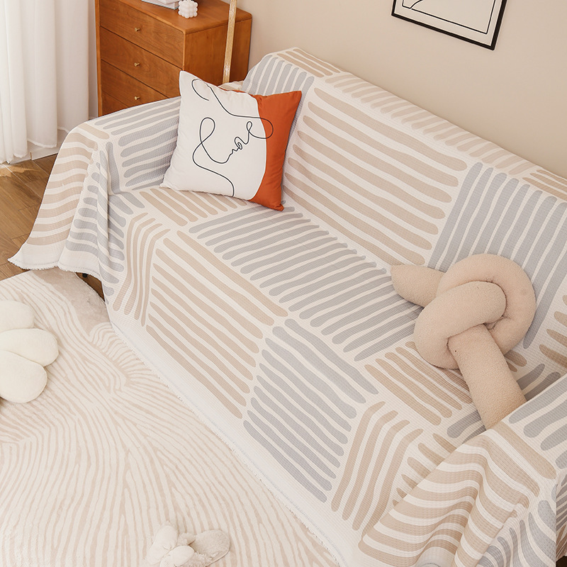 Picture of ins style sofa towel full cover cloth simple sofa cushion blanket all-inclusive universal cover towel four seasons universal sofa cover