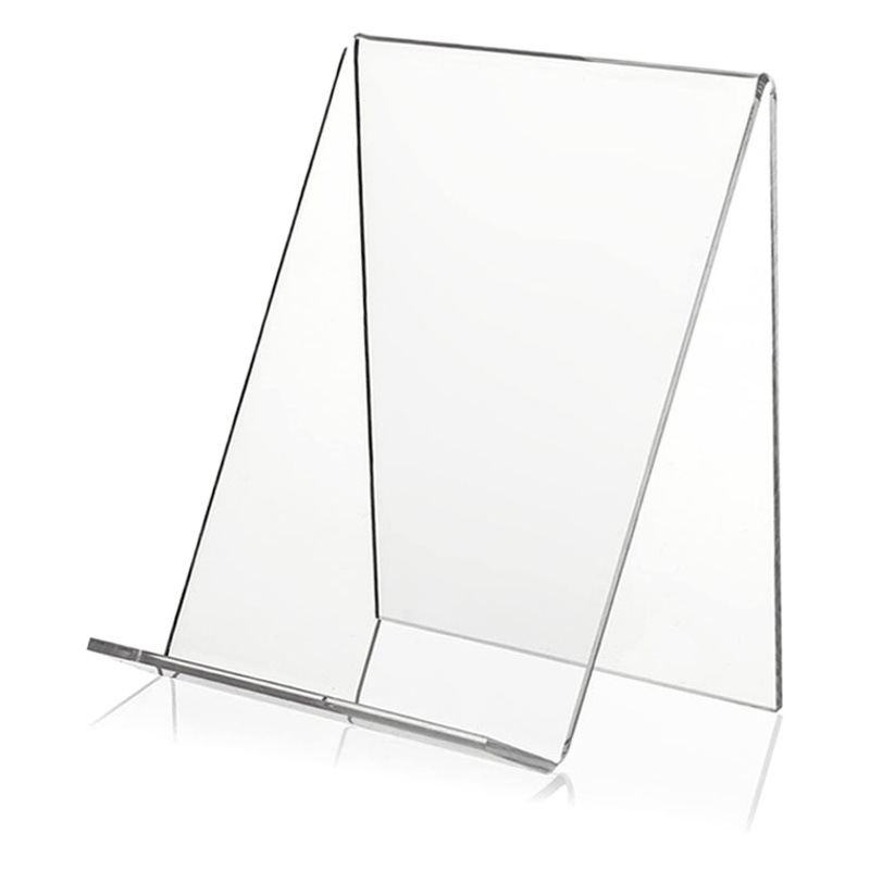 In stock acrylic bookshelf transparent display stand table diagonal shelf product stand desktop book stand