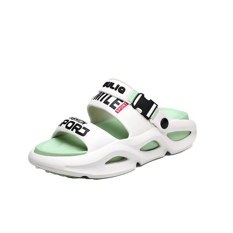 Picture of Men's slippers wear non-slip thick soles outside in summer, bathroom beach sports, driving dual-purpose odorless sandals for men