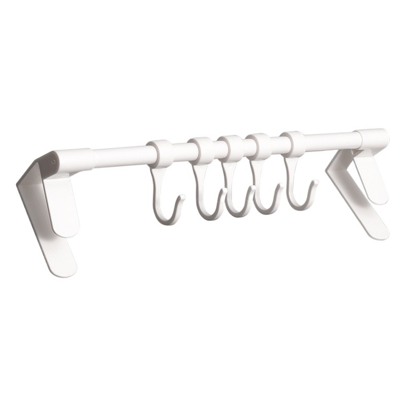 Kitchen household multi-functional cabinet hook punch-free hanging cabinet door card holder spatula rag sundries storage rack wholesale