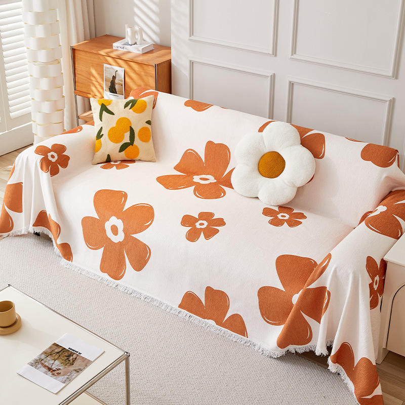 Picture of Sofa Cover Internet Popular Ins Sofa Cushion Cover Towel Anti-Cat Scratch Four Seasons Universal Sofa Cover Multi-Functional Non-Slip Cover Blanket