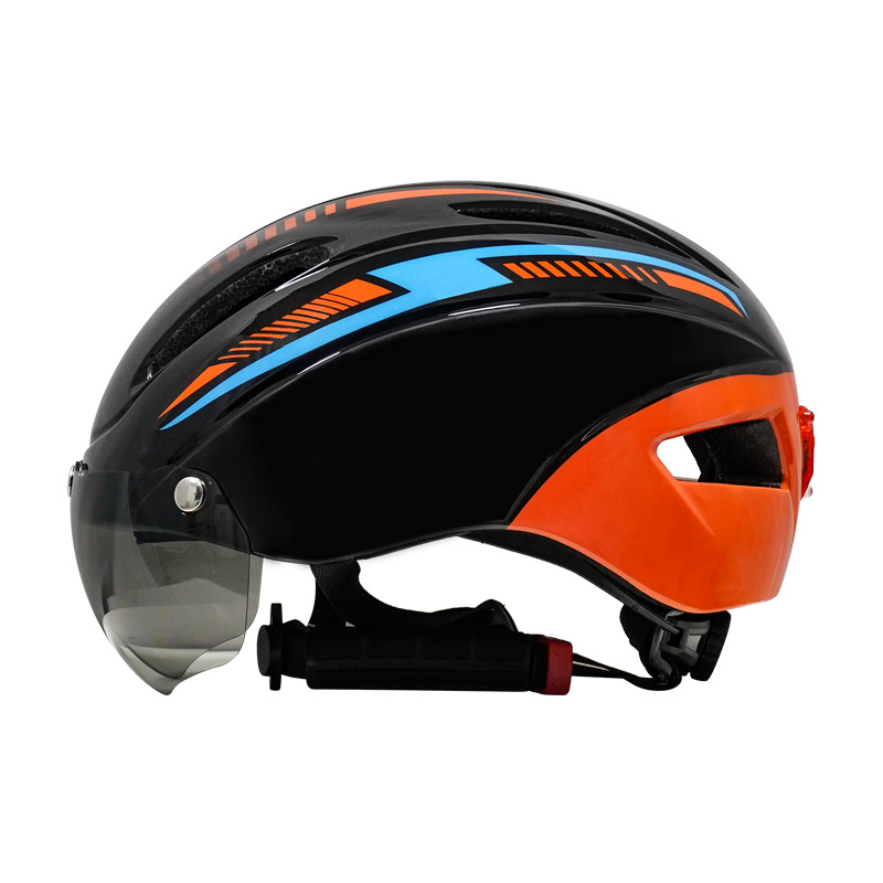 Goggles Cycling Bicycle Helmet Mountain Bike Helmet with Goggles Mountain Bike Helmet with Light