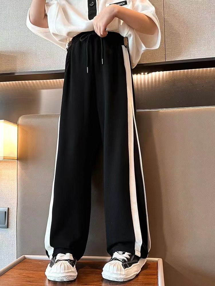 Picture of 2023 Spring and Autumn New girls' pants children's wide-leg pants casual straight pants girls' Four Seasons trendy casual pants