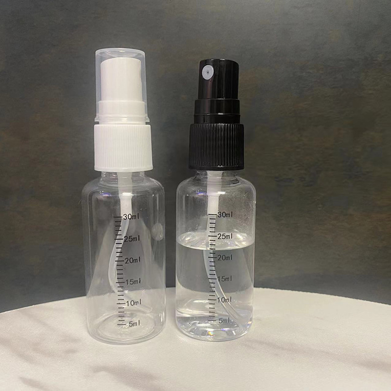 Wholesale spot 30 50 ml trapezoidal bottle flip spray bottle PET material small bottle bottle portable sub-bottle
