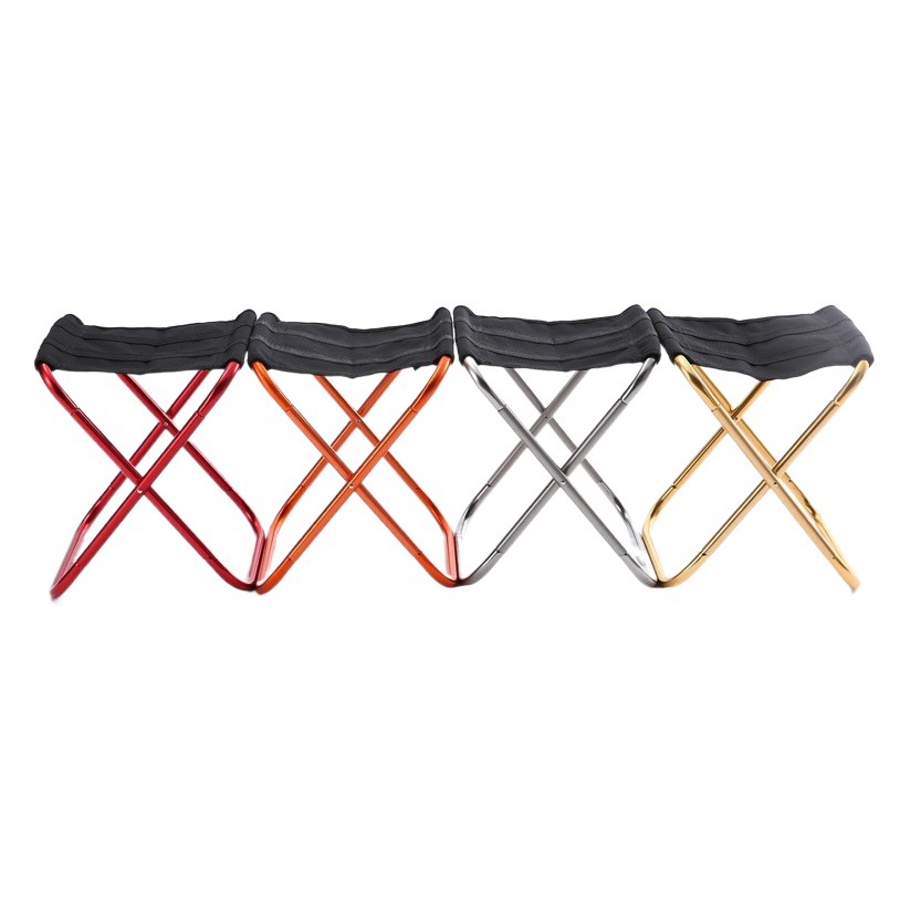 Picture of Cross-Border Outdoor Fishing Folding Stool, Mini Folding Stool, Aluminum Alloy Special Folding Chair with Backrest, Lightweight