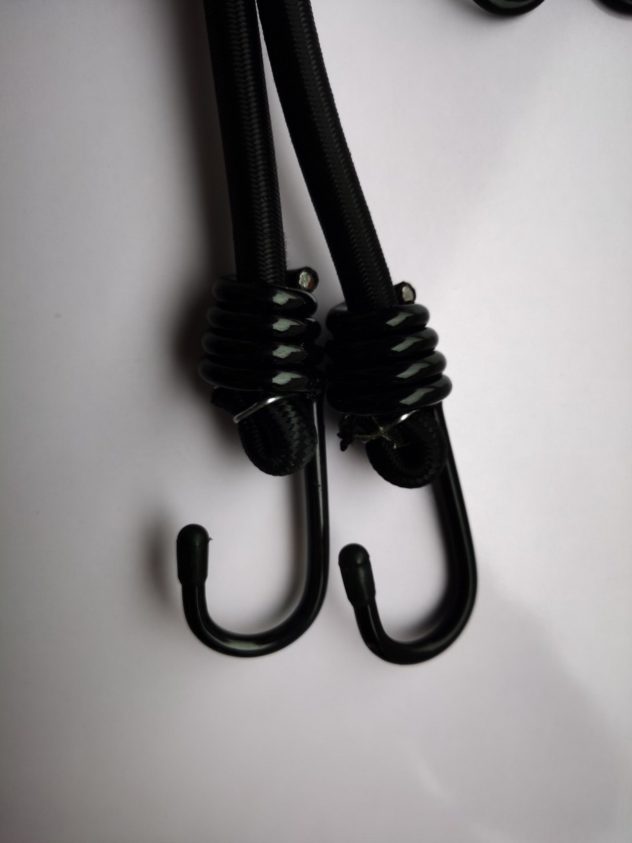 Picture of Wholesale high elastic luggage binding rope beef tendon core elastic rope with hook motorcycle helmet rope trunk fixing belt
