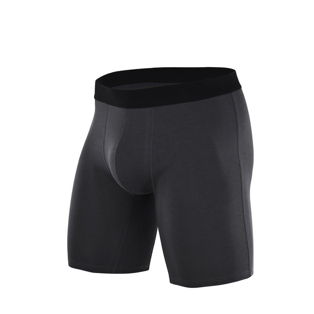 Picture of Pure Cotton Anti-Wear Leg Boxer Briefs American Trendy Underwear Amazon Cross-Border Wholesale Sports Long European and American Underwear for Men