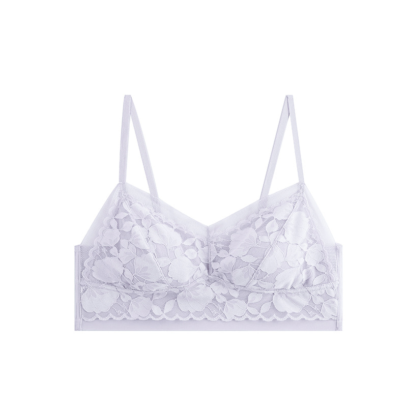 Picture of 23 spring and summer ultra-thin lace stitching 10d Ice Silk cool feeling quick-drying breathable rabbit ear cup steel-free seamless underwear