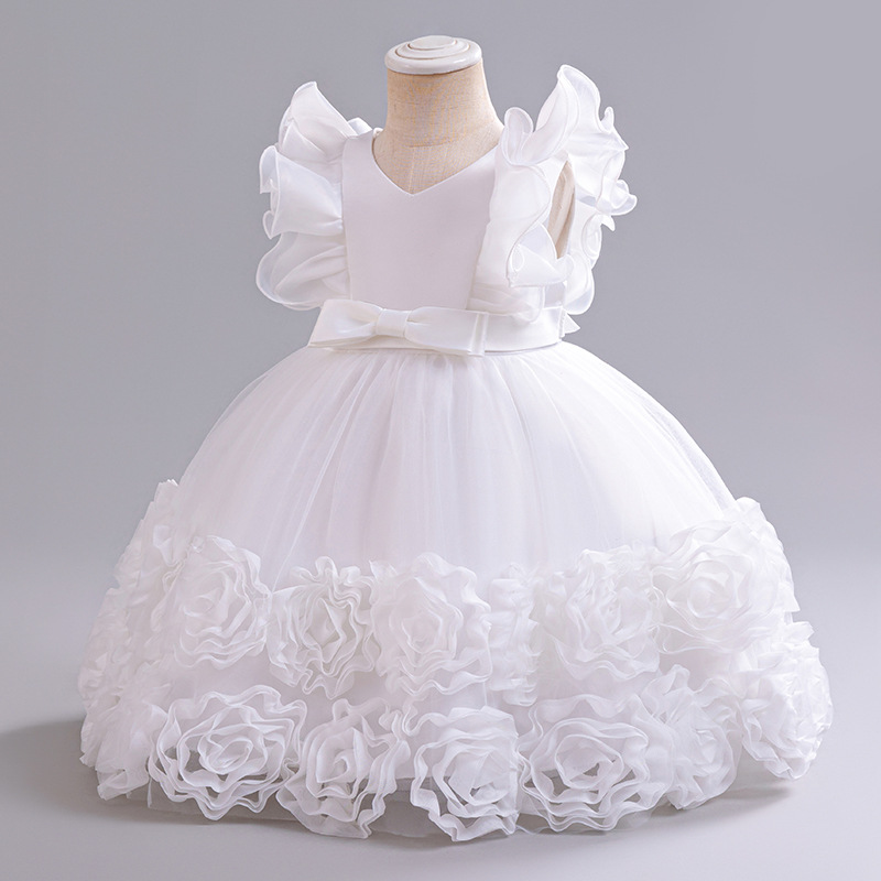 Picture of Children's dress Princess dress cross-border Girl's mesh pettiskirt piano performance dress birthday party dress