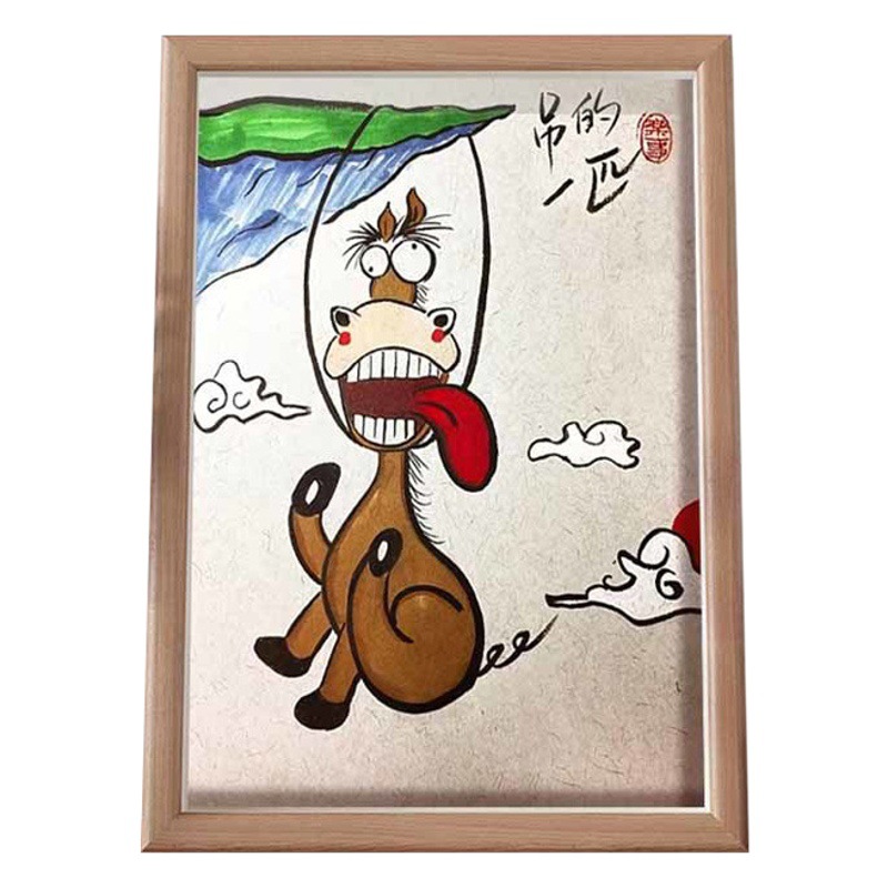 A batch of hanging pictures, photo frames, desktop ornaments, birthday gifts, a donkey hanging funny hanging pictures for boys