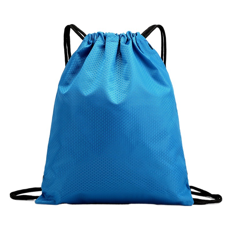 In stock blank 600D football pattern waterproof Oxford cloth drawstring storage bag drawstring backpack event bag Outdoor
