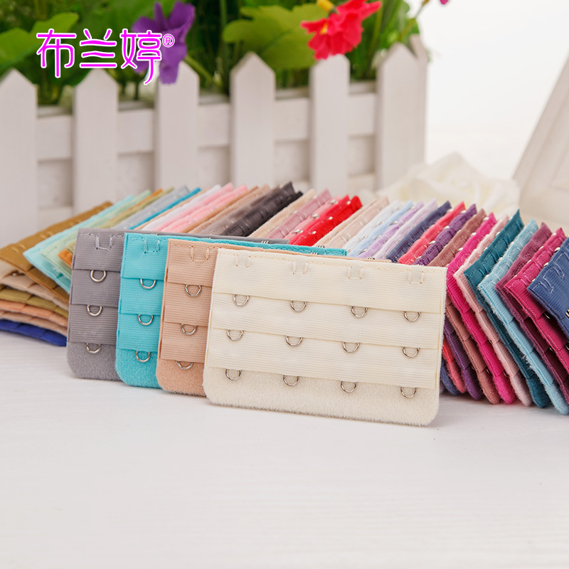 Picture of Three Rows and Four-Button Bra Extension Buckle Three Rows and 4-Button Intimates Extension Back Buckle Unpackaged Electroplated Bra Hook