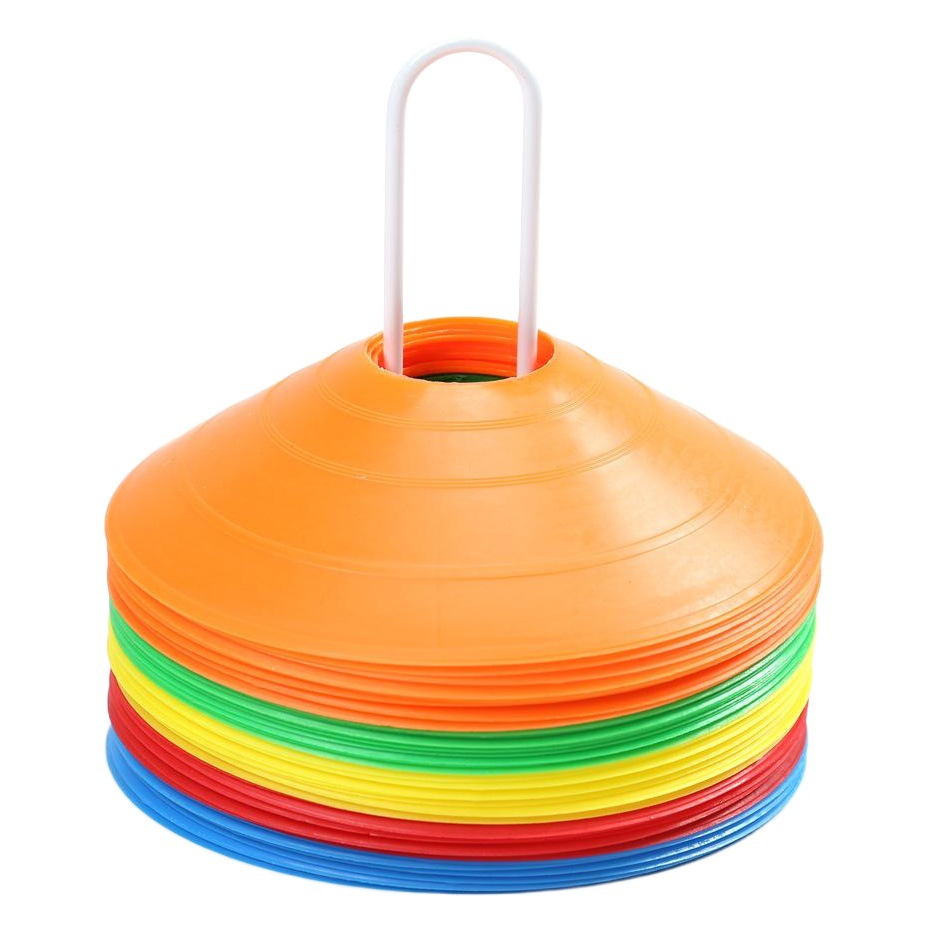 Football Training Sign Plate Round Sign Plate Storage Rack Sign Cone Obstacle Training Equipment