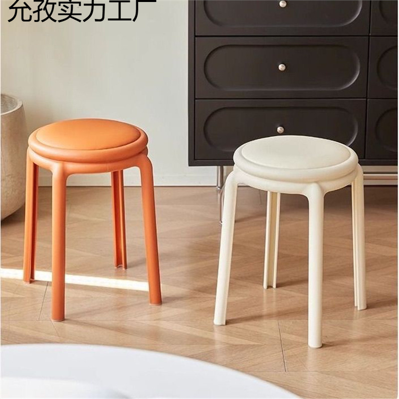Stools for home sturdiness, durable, light luxury living room, soft wrap round bench, simple bench, storage dining table, stool, makeup stool
