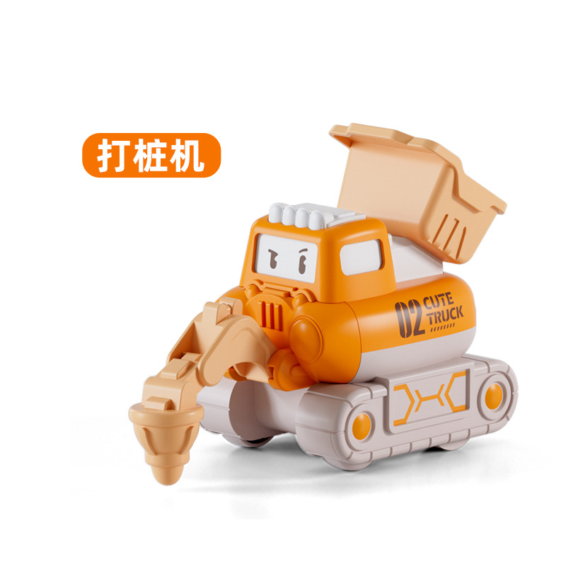 Picture of Children's engineering vehicle drop-resistant pull-back mining dirt cart inertia Press projection car boy toy car wholesale