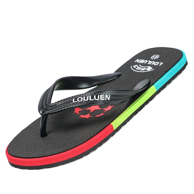 2025 Men's Rubber Outdoor Casual Beach Flip-Flops, Breathable and Comfortable for Export